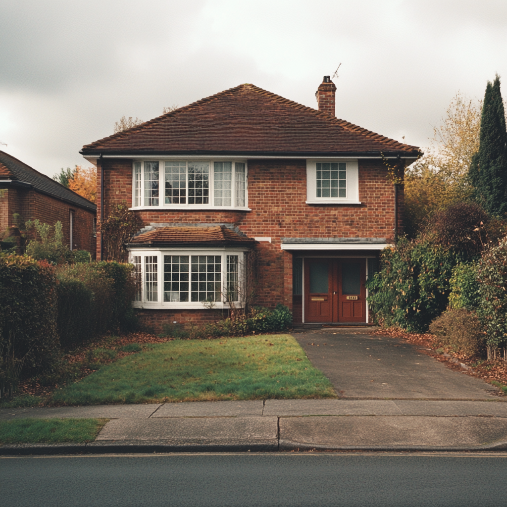 A modern house in Britain.