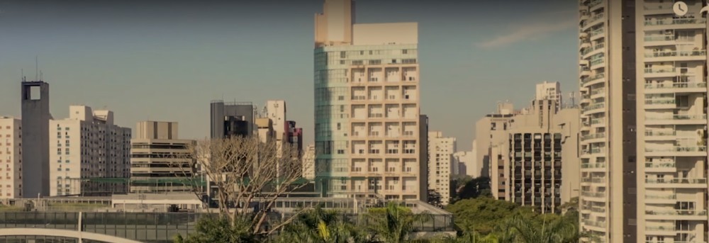 A Busy City Skyline with Old & New Buildings