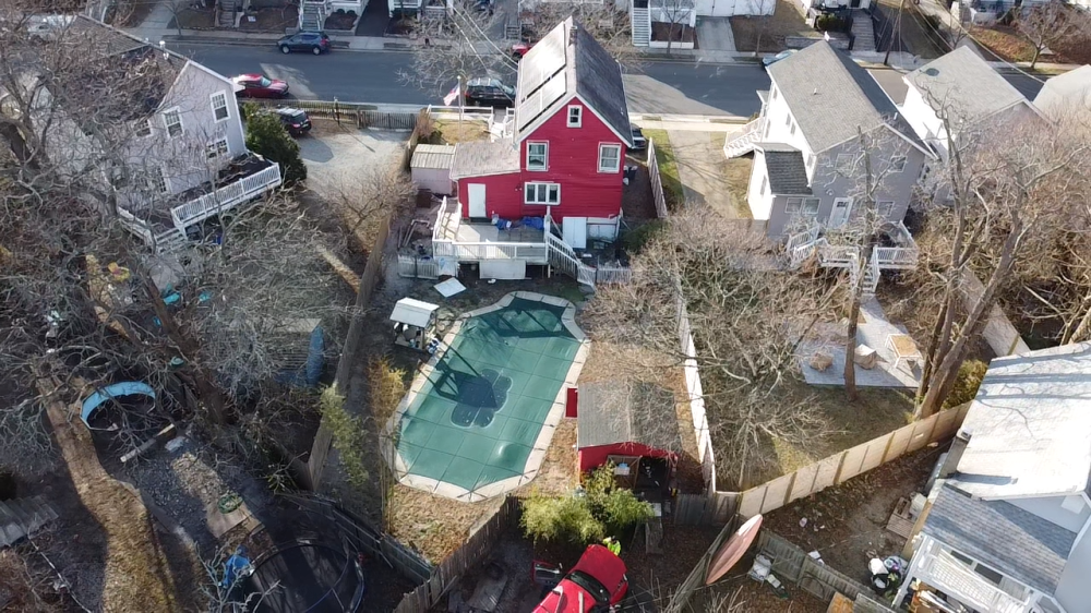 A classic beach house with a pool garden.